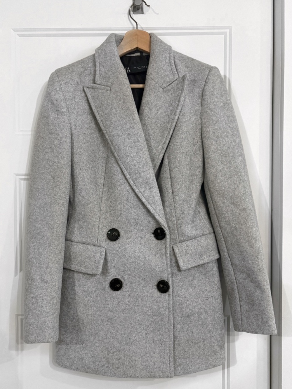 Double-Breasted Tailored Coat Blazer